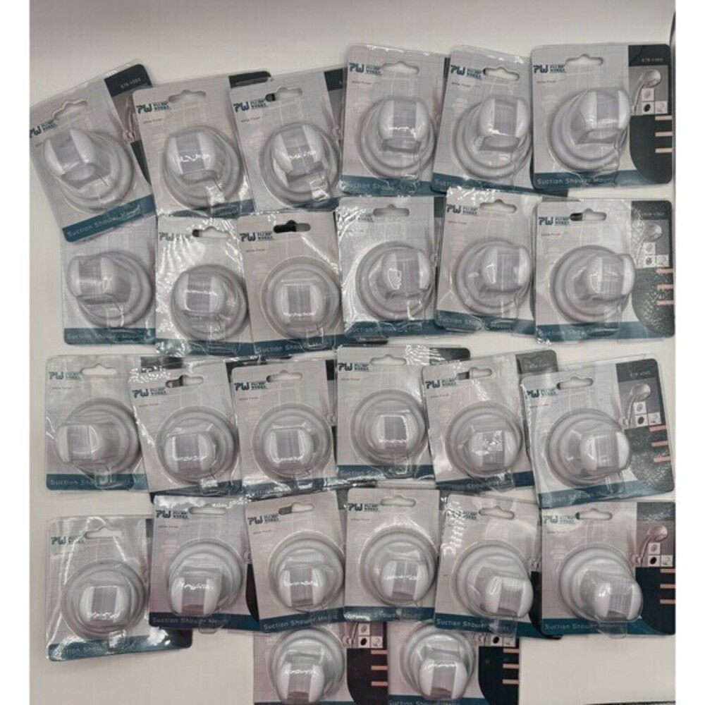Lot of 26 Plumb Works Suction Shower Mounts White ALL NEW